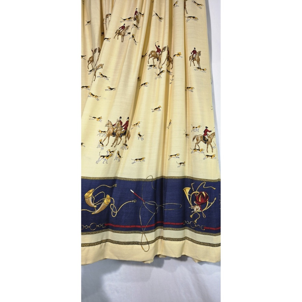 Vintage Ralph Lauren Equestrian Fox Hunt Full Maxi Skirt Sz 10 Americana Horse - Picture 7 of 9